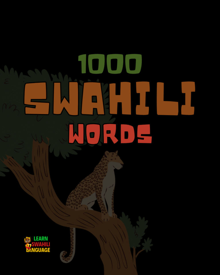 1000 Swahili Words